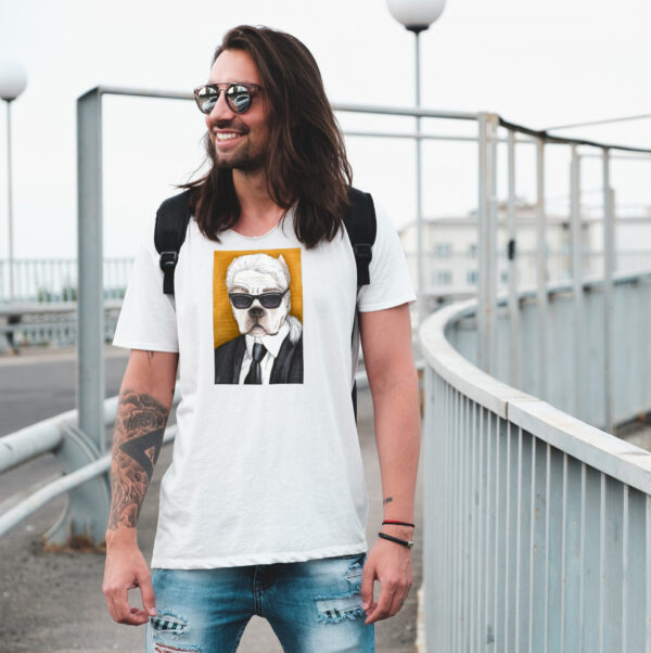 Karl Boxerfeld - Férfi kerek nyakú prémium póló - Image 3