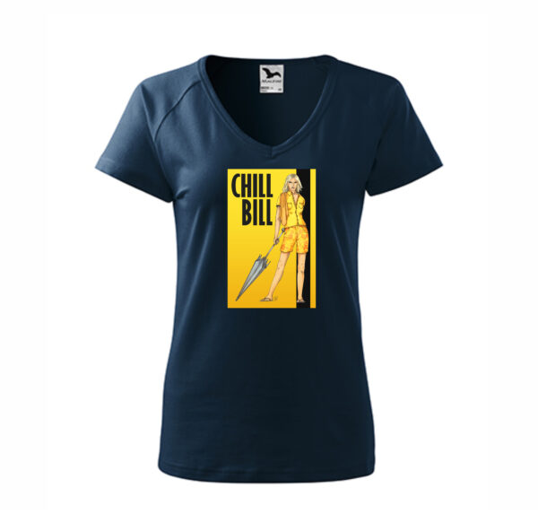 Chill Bill - Női V nyakú rövid ujjú póló