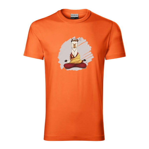 H narancs Lama dalai mameart tildysara felso polo feher ferfiaknak fiuknak tininek tinedzsernek ajandek egyedi termek kulonleges extra pamut kezzel rajzolt valasztek