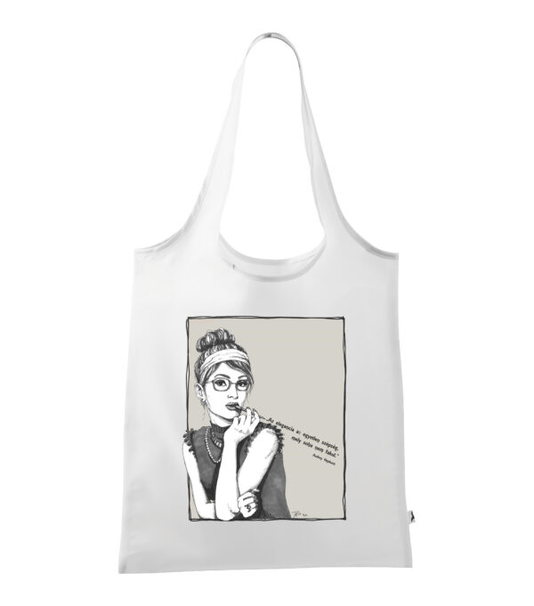 Modern Audrey Hepburn - Összehajtható bevásárló szatyor - Image 3