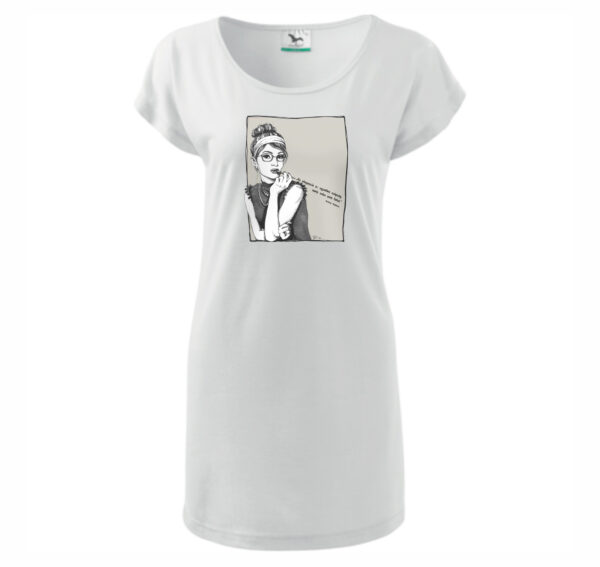 Modern Audrey Hepburn - Női rövid ujjú tunika - Image 3