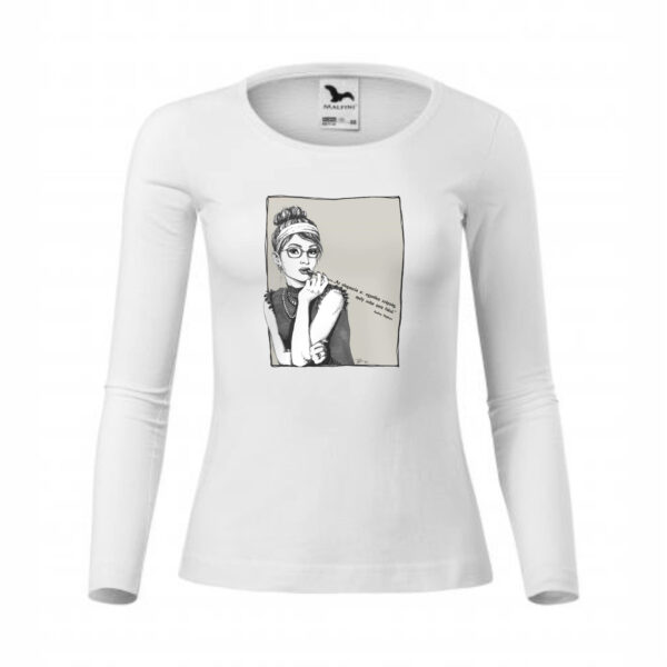 Modern Audrey Hepburn - Női hosszú ujjú felső - Image 3