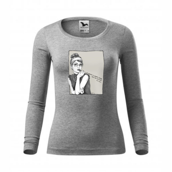 Modern Audrey Hepburn - Női hosszú ujjú felső