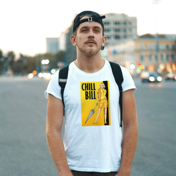 Chill Bill - Férfi kerek nyakú prémium rövid ujjú póló - Image 3