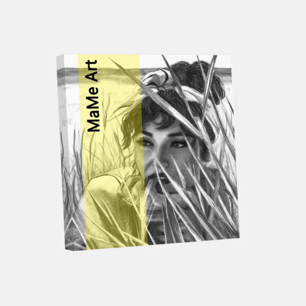 Yellow Lane 1 - Prémium négyzet alakú vászonkép