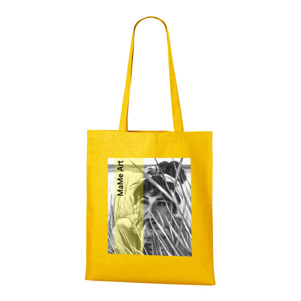 Yellow Lane 1 - Pamut bevásárló szatyor